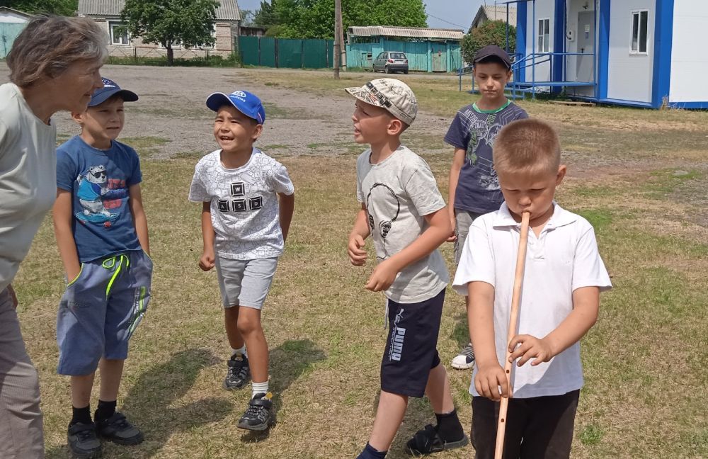 В башкирские народные игры играют школьники в Красноармейском районе
