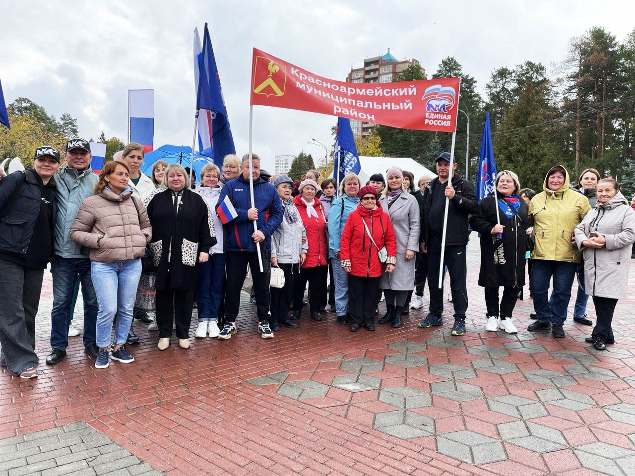 Делегация Красноармейского района поддержала патриотическое мероприятие