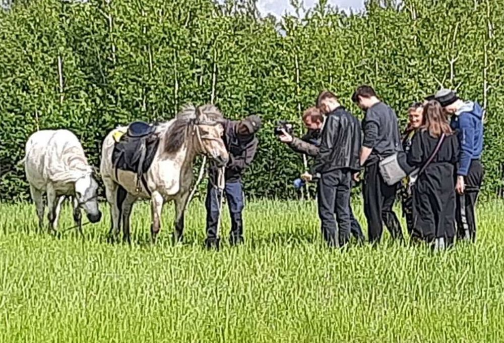 Двое мужчин из Якутии на конях сегодня доехали до Красноармейского района