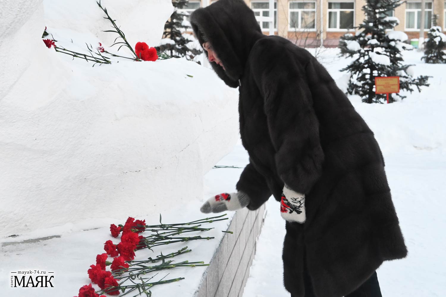 В День героев Отечества в Красноармейском районе возложили цветы к монументу