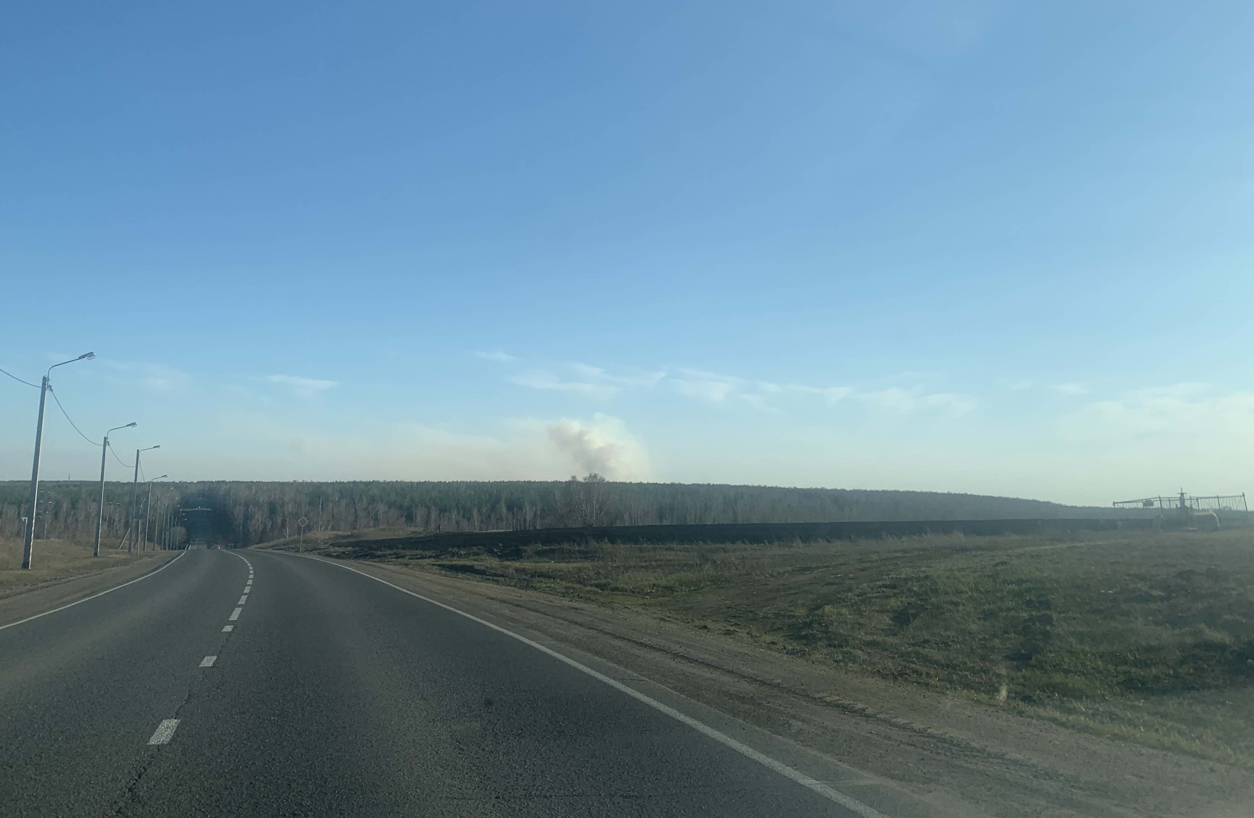 Первые лесные пожары зафиксированы в Красноармейском районе