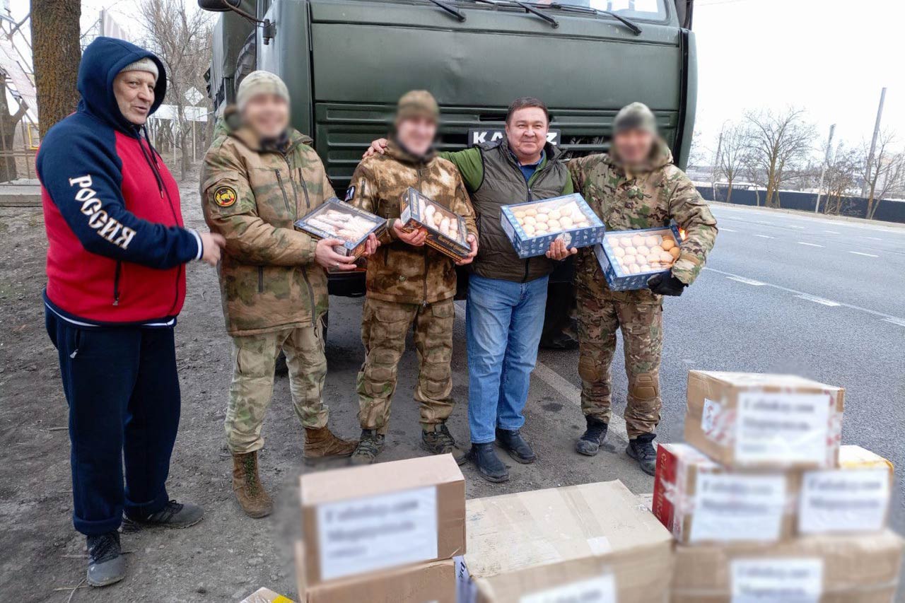 Гуманитарный конвой из Красноармейского района едет домой